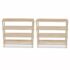vidaXL 4-Tier Shoe Racks 2 pcs Solid Fir Wood