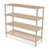 vidaXL 4-Tier Shoe Racks 2 pcs Solid Fir Wood - Image 2