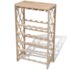vidaXL Wine Rack for 25 Bottles Solid Fir Wood - Image 2