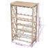vidaXL Wine Rack for 25 Bottles Solid Fir Wood - Image 5