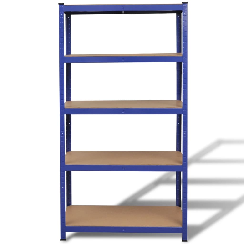 8718475879954_g_en_hd_1 vidaXL 5-Layer Storage Shelf Blue Steel&Engineered Wood - Image 2
