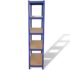 vidaXL 5-Layer Storage Shelf Blue Steel&Engineered Wood - Image 4
