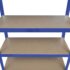 vidaXL 5-Layer Storage Shelf Blue Steel&Engineered Wood - Image 6