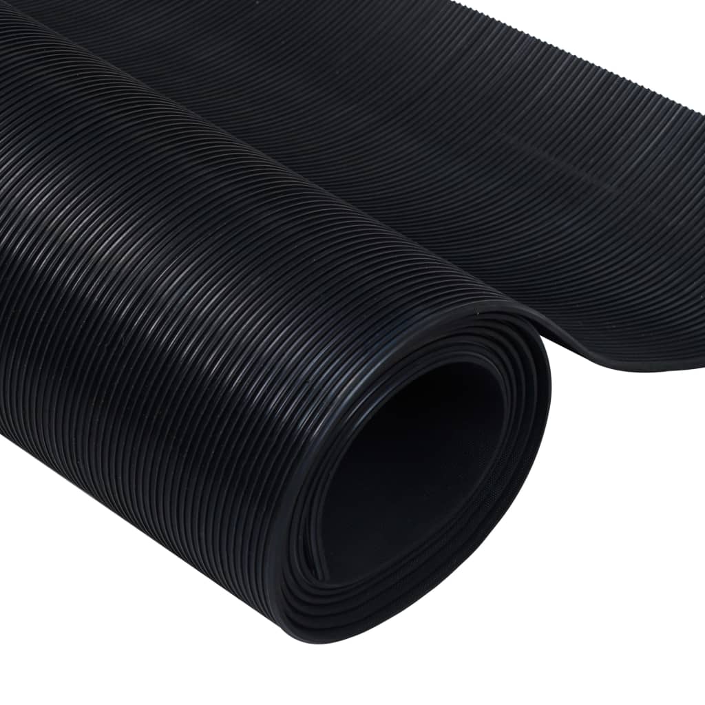 8718475880295_g_en_hd_3 vidaXL Rubber Floor Mat Anti-Slip 2 x 1 m Fine Ribbed - Image 4