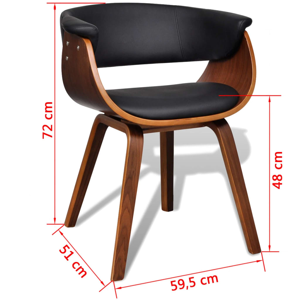 8718475880912_g_en_hd_5 vidaXL Dining Chair Bent Wood and Faux Leather - Image 6