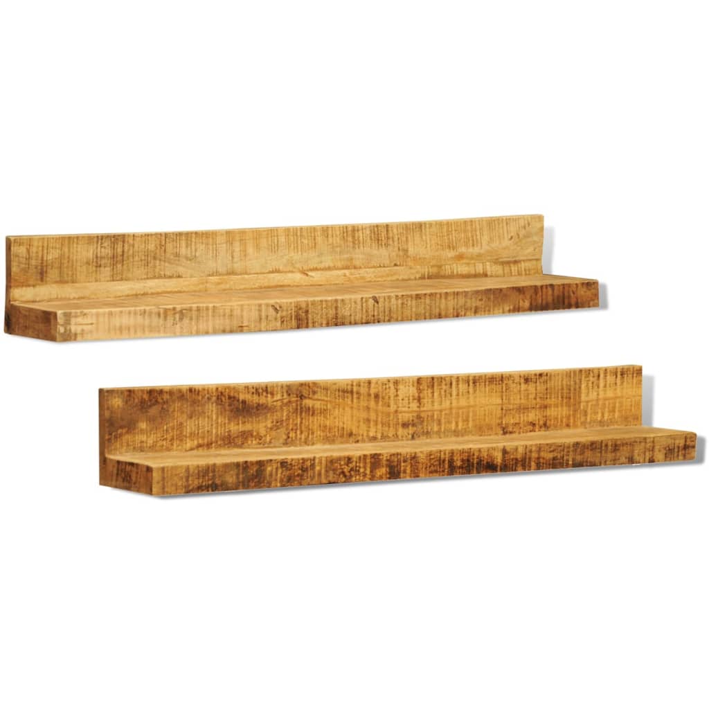 8718475881605_a_en_hd_1 Solid Wood Wall Mounted Display Shelf 2 pcs - Image 1