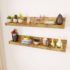 Solid Wood Wall Mounted Display Shelf 2 pcs - Image 2