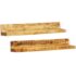 Solid Wood Wall Mounted Display Shelf 2 pcs - Image 7