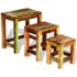vidaXL Nesting Table Set 3 Pieces Vintage Reclaimed Wood - Image 2