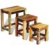 vidaXL Nesting Table Set 3 Pieces Vintage Reclaimed Wood - Image 5