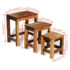 vidaXL Nesting Table Set 3 Pieces Vintage Reclaimed Wood - Image 9