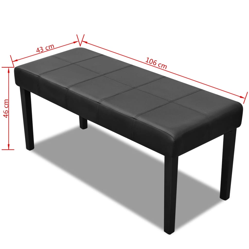 8718475881704_g_en_hd_4 Black High Quality Artificial Leather Bench - Image 5
