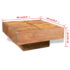 vidaXL Coffee Table Brown Square Solid Mango Wood - Image 7