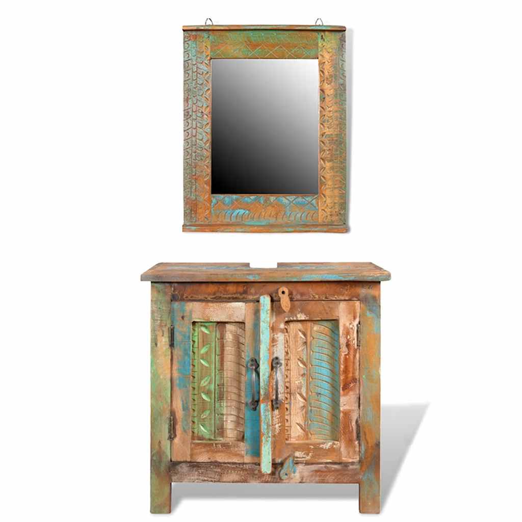 8718475882060_a_en_hd_1 Reclaimed Solid Wood Bathroom Vanity Cabinet Set with Mirror - Image 2