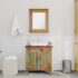 Reclaimed Solid Wood Bathroom Vanity Cabinet Set with Mirror - Image 3