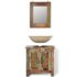 Reclaimed Solid Wood Bathroom Vanity Cabinet Set with Mirror - Image 4