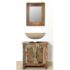 Reclaimed Solid Wood Bathroom Vanity Cabinet Set with Mirror - Image 5