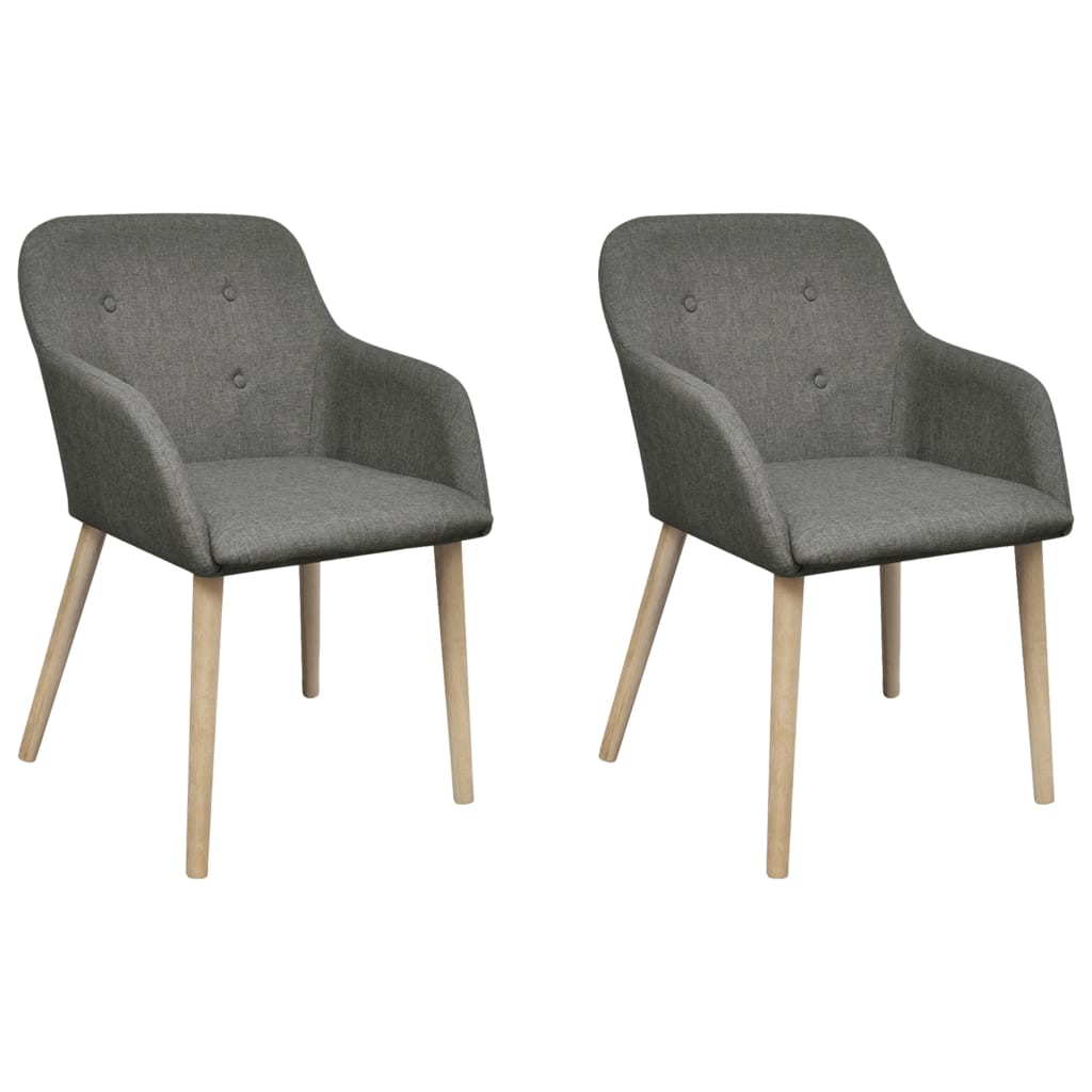 8718475882435_a_en_hd_1 vidaXL Dining Chairs 2 pcs Light Grey Fabric and Solid Oak Wood - Image 1