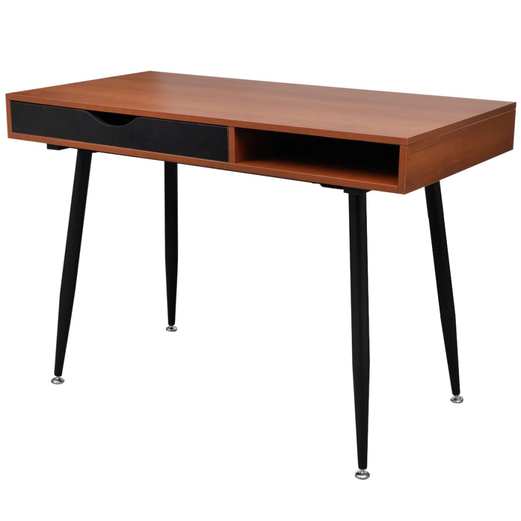 8718475882572_a_en_hd_1 Brown Workstation Computer Desk Laptop Table - Image 1