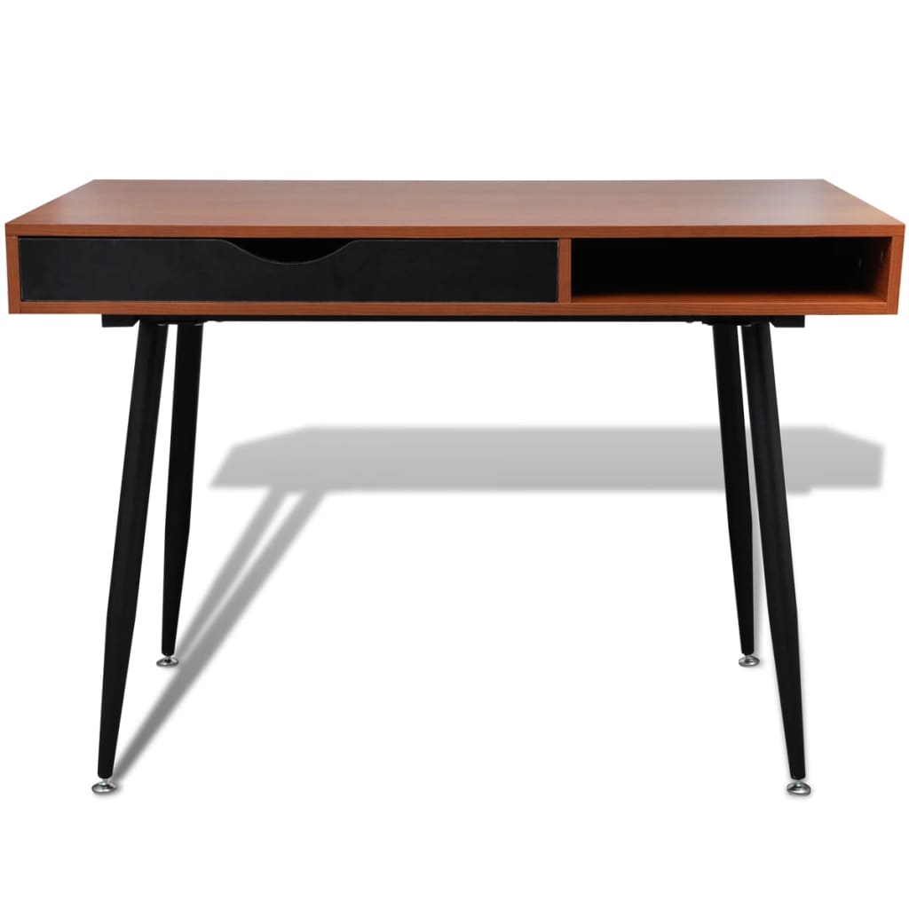 8718475882572_g_en_hd_1 Brown Workstation Computer Desk Laptop Table - Image 2