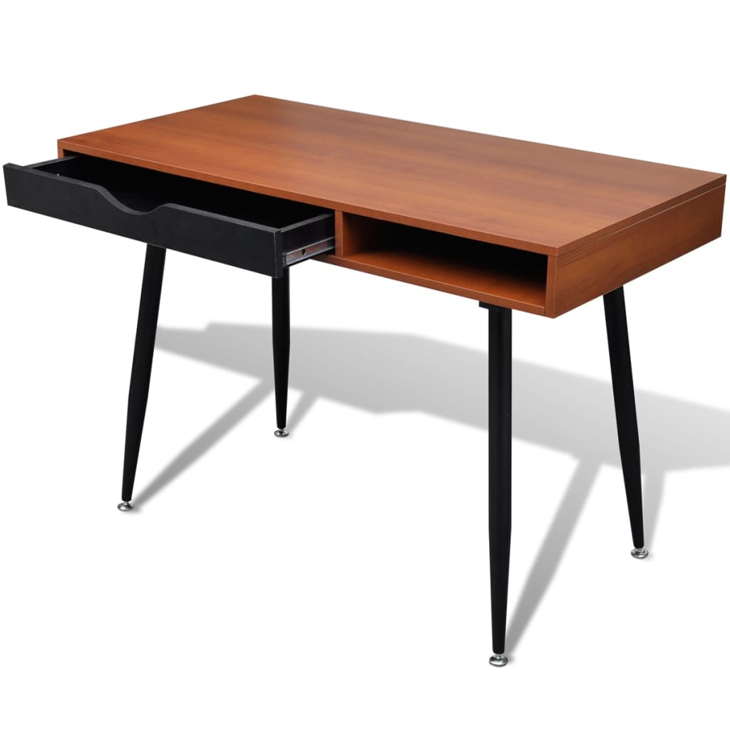 8718475882572_g_en_hd_3 Brown Workstation Computer Desk Laptop Table - Image 5