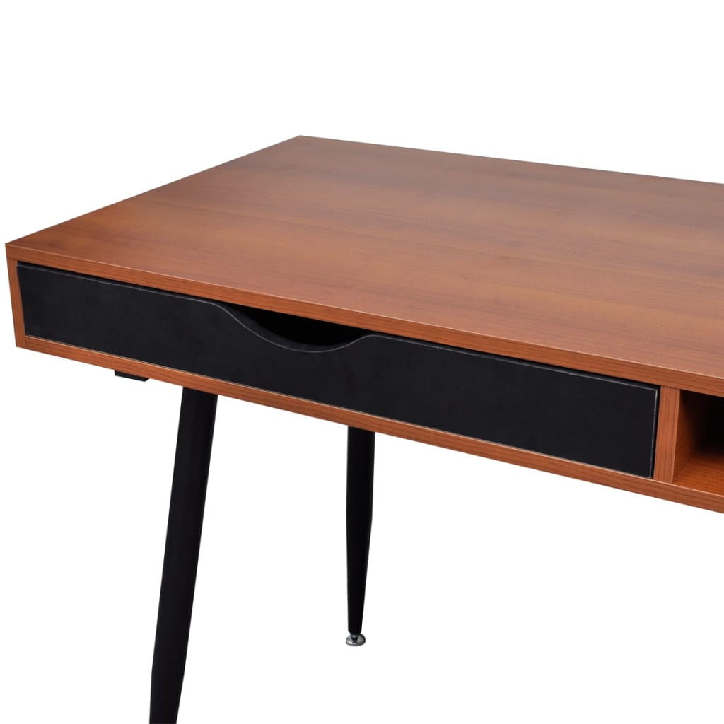 8718475882572_g_en_hd_4 Brown Workstation Computer Desk Laptop Table - Image 6