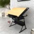 vidaXL Two Drawers Tiltable Tabletop Drawing Table with Stool - Image 7