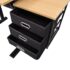 vidaXL Three Drawers Drawing Table with Stool - Image 5