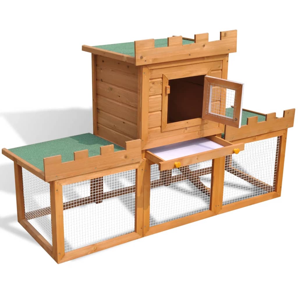 8718475882763_g_en_hd_2 Outdoor Large Rabbit Hutch House Pet Cage Single House - Image 3