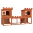 vidaXL Outdoor Large Rabbit Hutch House Pet Cage Double House - Image 3