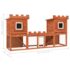 vidaXL Outdoor Large Rabbit Hutch House Pet Cage Double House - Image 9