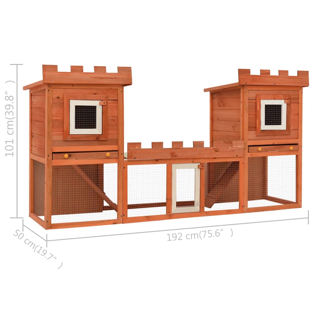 8718475882770_g_en_hd_8 vidaXL Outdoor Large Rabbit Hutch House Pet Cage Double House - Image 9