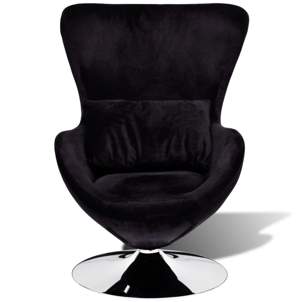 8718475884040_g_en_hd_1 vidaXL Armchair with Egg Shape Black - Image 2