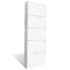 White Wooden Shoe Cabinet with 5 Compartments - Image 2