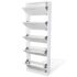 White Wooden Shoe Cabinet with 5 Compartments - Image 5
