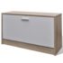 Oak and White 3-in-1 Wooden Shoe Cabinet Set - Image 6