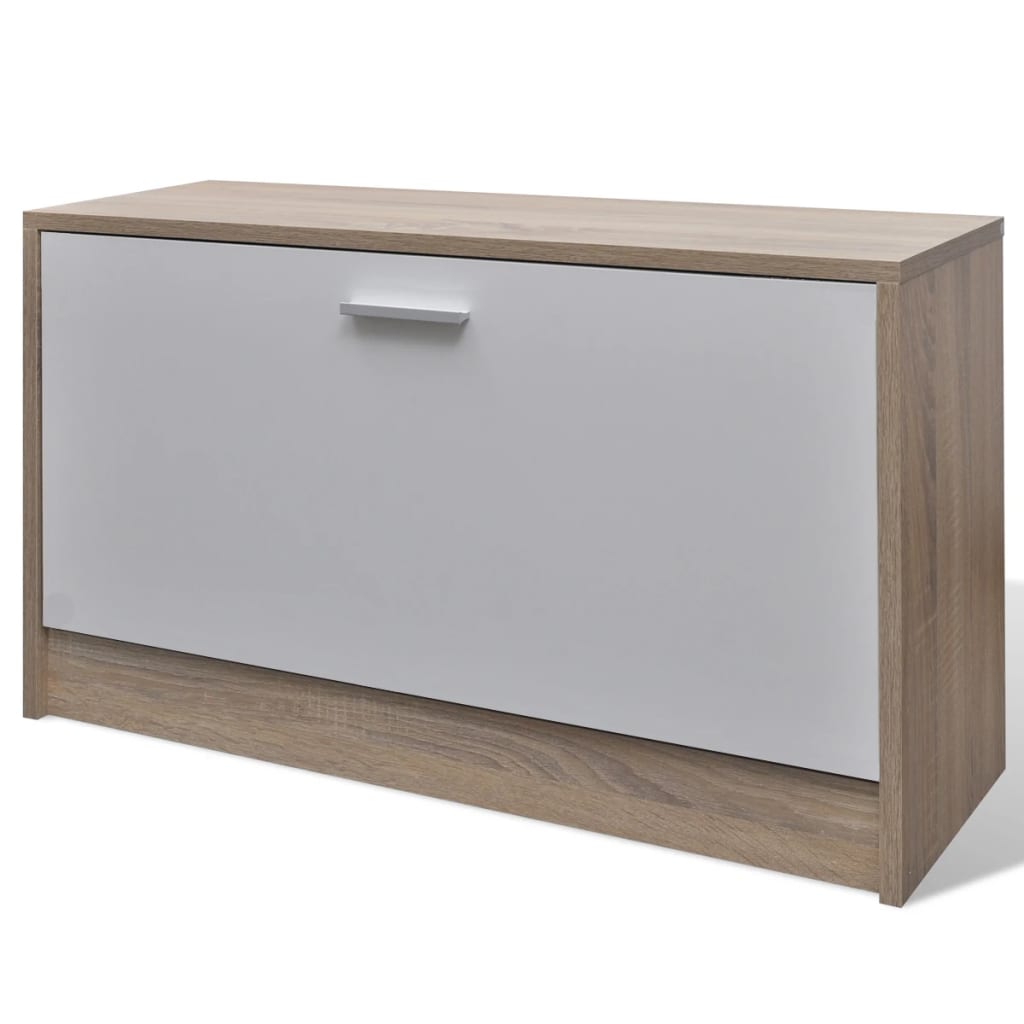 8718475885610_g_en_hd_4 Oak and White 3-in-1 Wooden Shoe Cabinet Set - Image 6