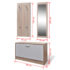 Oak and White 3-in-1 Wooden Shoe Cabinet Set - Image 8