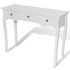 vidaXL Dressing Console Table with Three Drawers White - Image 2