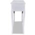 vidaXL Dressing Console Table with Three Drawers White - Image 9