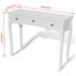 vidaXL Dressing Console Table with Three Drawers White - Image 10