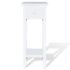 vidaXL Side Table with Drawer White - Image 4