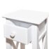 vidaXL Side Table with Drawer White - Image 5