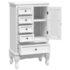 vidaXL Cabinet with 5 Drawers 2 Shelves White - Image 6