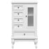 vidaXL Cabinet with 5 Drawers 2 Shelves White - Image 7