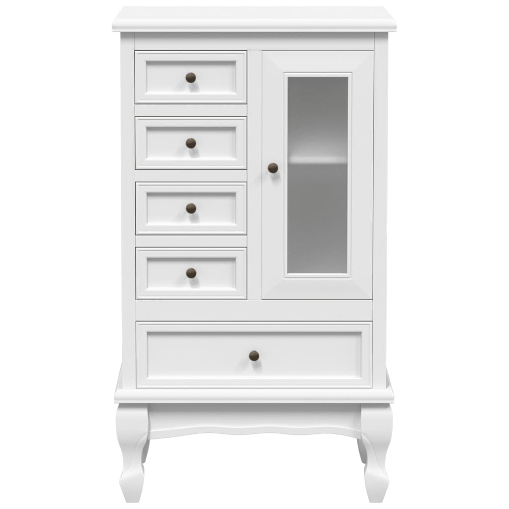 8718475885917_g_en_hd_4 vidaXL Cabinet with 5 Drawers 2 Shelves White - Image 7