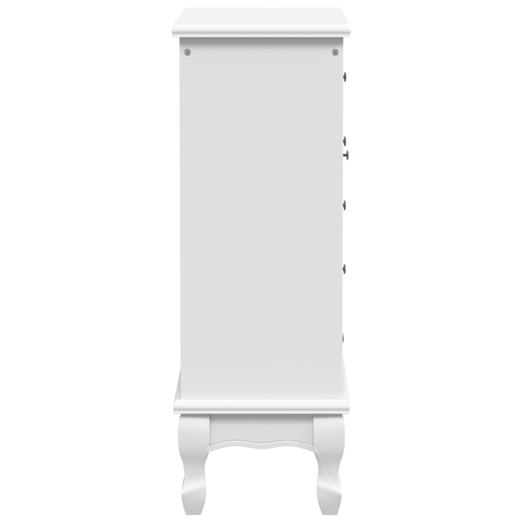 8718475885917_g_en_hd_5 vidaXL Cabinet with 5 Drawers 2 Shelves White - Image 8