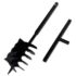 Ground Drill with Handle 200 mm with Extension Tube 5 m Steel - Image 3