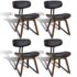 vidaXL Dining Chairs 4 pcs Bent Wood and Faux Leather - Image 2