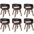 vidaXL Dining Chairs 6 pcs Bent Wood and Faux Leather - Image 2